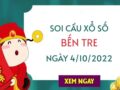 Thống kê lô VIP xổ số Bến Tre ngày 4/10/2022 thứ 3 hôm nay