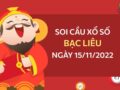Thống kê bạch thủ xổ số Bạc Liêu ngày 15/11/2022 thứ 3 hôm nay