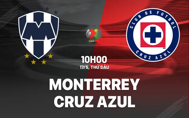 Đối đầu trận Monterrey vs Cruz Azul, 10h00 ngày 17/5