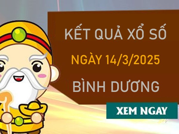 Thống kê KQXSBD 14/3/2025 thứ 6 bao lô 2 số đẹp