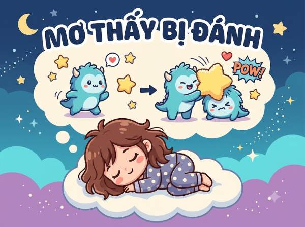 Chiêm bao thấy bị đánh phát khóc