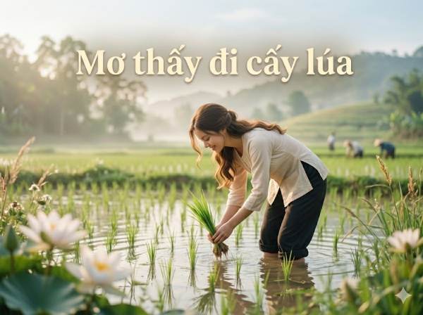 Nằm mơ thấy đi cấy lúa là điềm lành hay dữ, số gì hên?