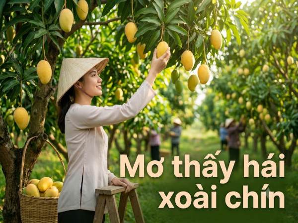 Chiêm bao thấy hái xoài chín đi bán