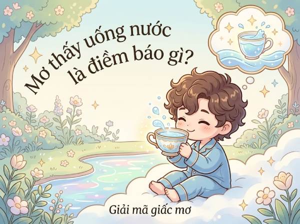 Giải mã nằm mơ thấy uống nước chọn bộ số gì phúc lộc?