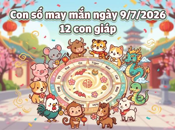 Con số may mắn ngày 09/07 mang tài lộc cho 12 con giáp