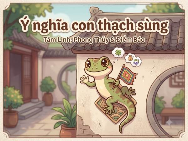 Luận giải ý nghĩa con thạch sùng trong ngũ hành